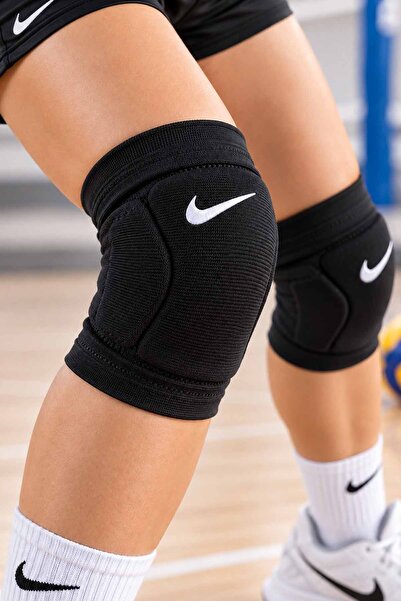 Nike Voleybol Dizliği Çift Siyah Pedli Spor Diz Koruyucu Esnek Salon Sporları...