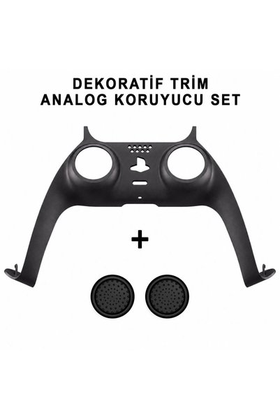 POPKONSOL PS5 Dekoratif Trim Analog Koruyucu Silikon Kılıf Set Playstation 5 ...