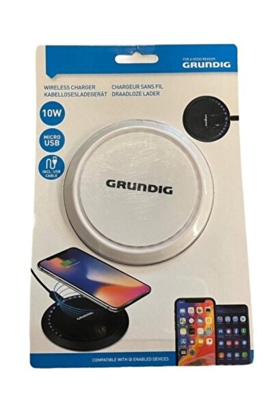 Grundig Încărcător wireless pentru smartphone-uri, 5W, 7.5W, 10W, USB-C, indi...