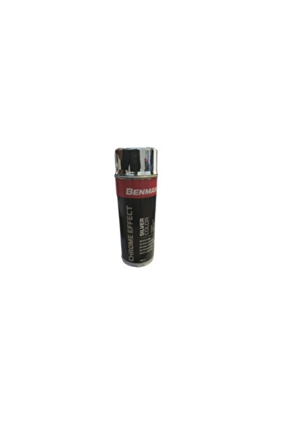 BENMAN Vopsea spray acrilică profesională, argintiu crom, 400ml,