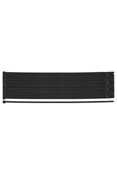 NEO Tools Coliere de plastic EXTREME 4.8 × 450 mm, negre, 50 buc.