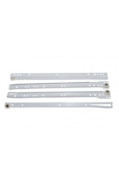 FF Group Set de 2 glisiere metalice pentru sertare, albe, 45cm, F.F. Grup
