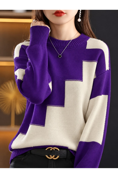 Şeker Portakalım Women's Long Sleeve Crew Neck Knitwear Blouse