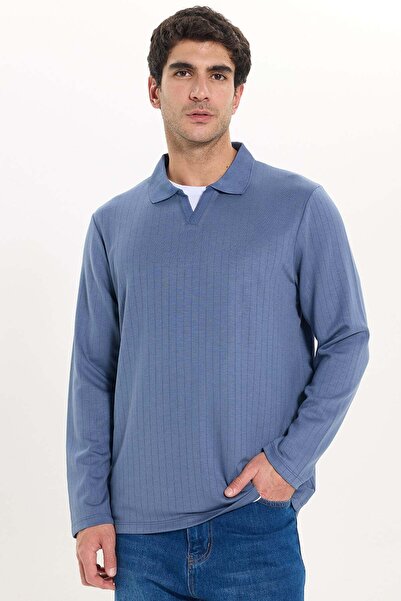 Tudors Erkek Slim Fit Dar Kesim Pamuklu Ekstra Soft Modal Kumaş Çizgili Koyu ...
