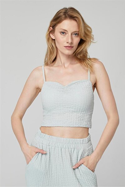 HomeStore Crop top cu bretele ajustabile