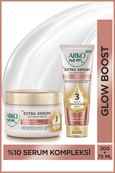 Arko Nem Extra Serum Glow Boost Ton Eşitleyici & Aydınlatıcı Cilt Bakım Kremi...