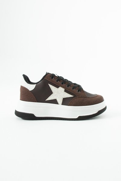Mamito Ayakkabı MDL 908 Yıldız Detaylı Bağcıklı Spor Ayakkabı