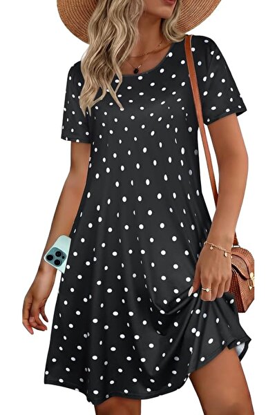 GENERAL elescat Summer Dresses for Women Casual Sleeveless Tshirt Beach Flowy...
