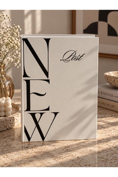 ITM New Post Dekoratif Kumaş Kitap Kutu | Gizli Saklama Alanlı Şık Kitap Görü...