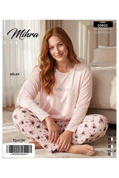 Mihra Plus size milan fabric pajama set