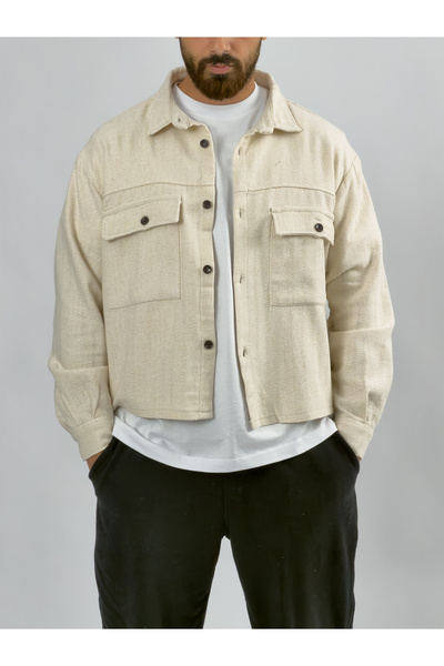 COCOPELLI Design Ecru Men's Jacket Coc3556
