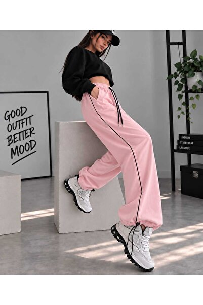 EDVESS Y2K Baggy Stripe Detailed Trousers Tracksuit