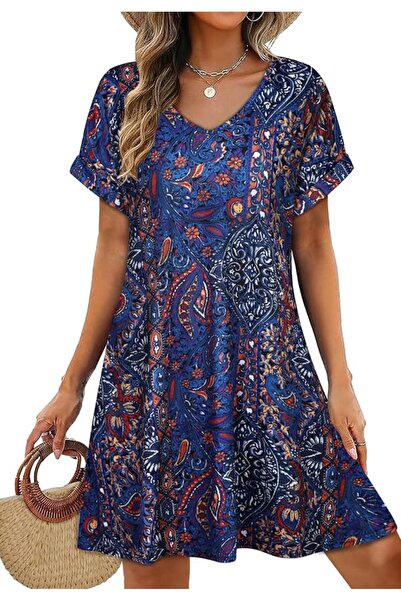 GENERAL elescat Summer Dresses for Women Casual Sleeveless Tshirt Beach Flowy...
