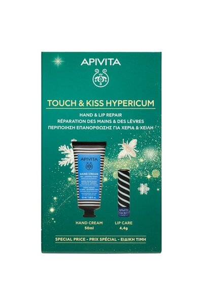 Apivita Προσφορά Touch & Kiss Υάπειρος Κρέμα Χεριών με Βάλσαμο & Κερί Μέλισσα...