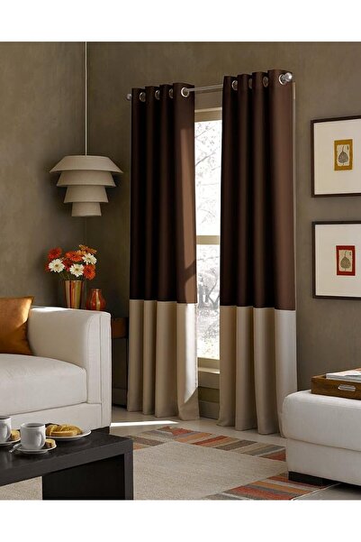 Curtainworks ستارة كيندال ذات الألوان المتعددة مع حلقات معدنية، 84 بوصة (84 ب...