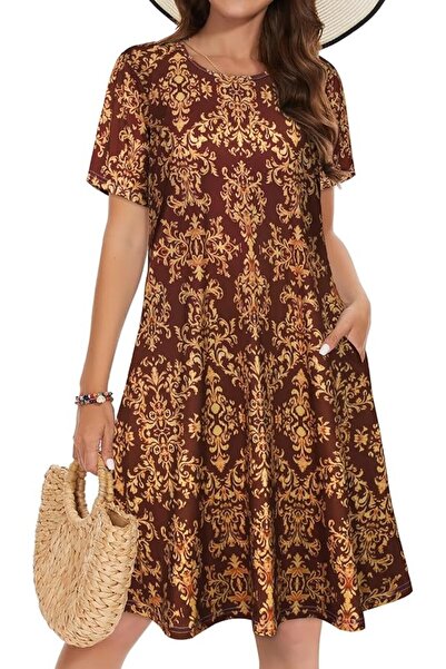 GENERAL elescat Summer Dresses for Women Casual Sleeveless Tshirt Beach Flowy...