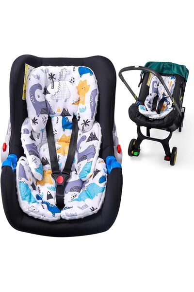 KASTWAVE Infant Car Seat Insert, 2-in-1 Reversible Baby Cushion with Head & B...