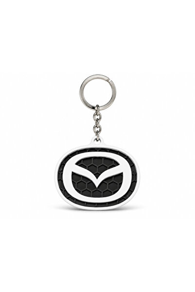 Autohelix MSA Breloc auto cu logo Mazda, cu lanț și inel