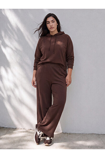 LC Waikiki Two Mt Shop Quality Lcw Petite Brown Combed Cotton Straight Loose ...