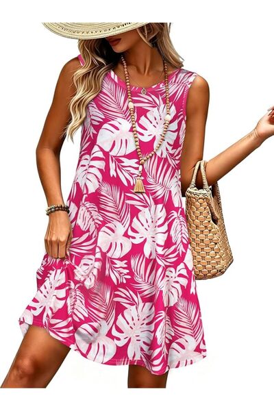 GENERAL elescat Summer Dresses for Women Casual Sleeveless Tshirt Beach Flowy...