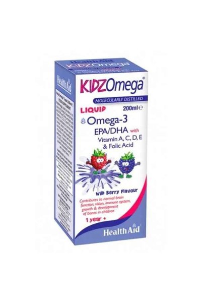 Healthaid HEALTH AID Κιντζ Ωμέγα Υγρό με γεύση άγριων μούρων 200 ml