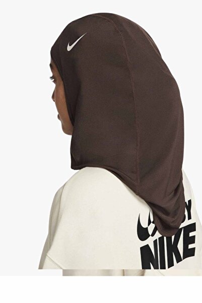 Nike Kadın Spor Hijab Kahverengi Esnek Hafif Spor Başörtüsü Koşu Fitness Antrenman Eşarbı