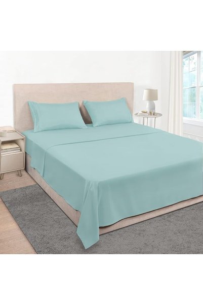 GENERAL طقم ملاءات سرير كوين من ميجوروم، ملاءات فندقية فاخرة 1800، أغطية سرير...