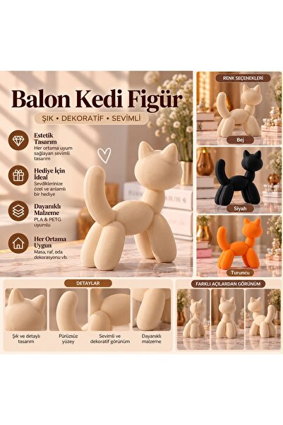 Balon kedi figür