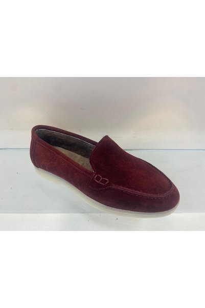 MARCO ROCCO Genuine Leather Suede Fur Lined Loafer Casual Women's Shoes