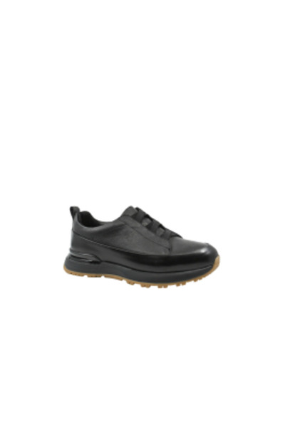 Battisto Lascari Adidași casual din piele texturată neagră FLG012