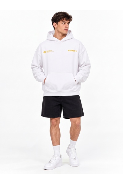 HAI COLLECTİON Unisex Μινιμαλιστικό Φούτερ με Στάμπα και 3 Κλωστές – Με Τσέπη...