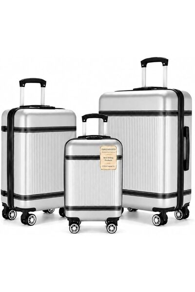 FANGFANGOTD New 3-Piece Luggage Sets (20", 24", 28"), ABS+PC Hard Shell Carry...