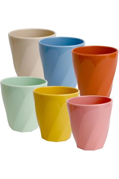 NALACAL 6PCS Unbreakable Cups, Plastic Drinking Glasses, Unbreakable Reusable...