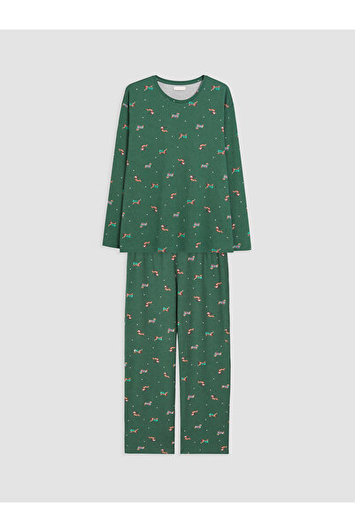LC Waikiki Alita City with a Difference of Lcw Dream Green Combed Cotton Patt...
