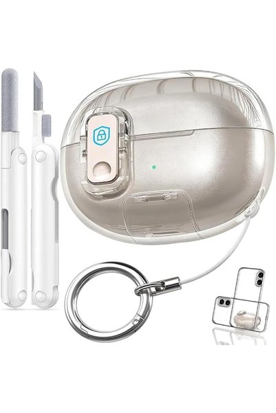 TERRIFI حافظة واقية لـ SHOKZ OpenDots ONE مع قفل أمان وحامل هاتف، حافظة شفافة...