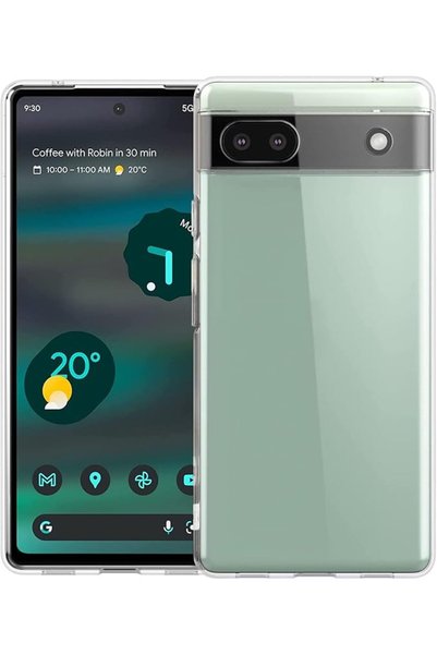 Generic Compatible with Google Pixel 6A Clear TPU Case Cover,Ultra Crystal Th...