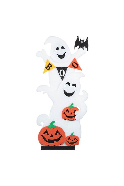 OEM Decorațiune fantomă din spumă de Halloween cu dovleci și lilieci 32x70cm