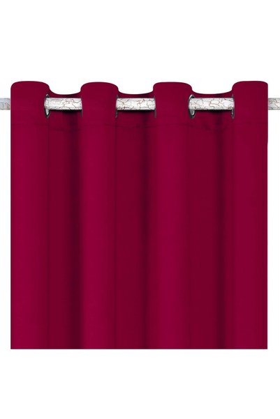 OEM Draperie opacă Bordeaux cu inele 140x260cm