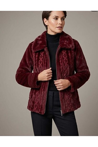 REELMODA Women's Embroidered Plush Coat