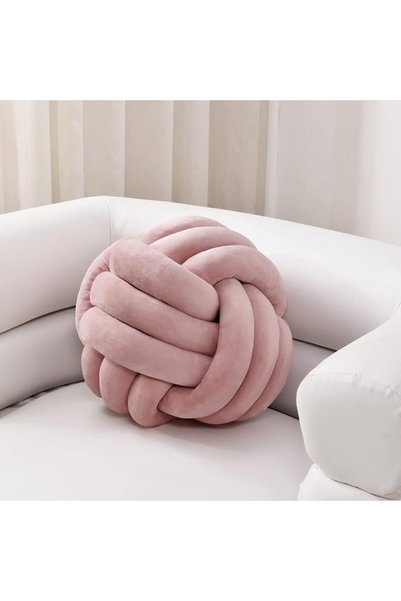 Sioloc Soft Knot Ball Pillows,Round Throw Pillow Cushion Home Decoration Plus...