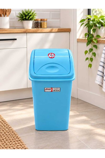 Asil Plastik Elegance 7,5 Litre Sallanır Kapaklı Çok Amaçlı Çöp Kovası