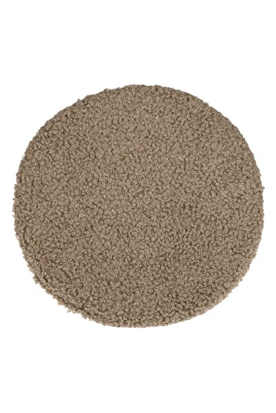 OEM Pernă rotundă taupe pentru scaun cu șnururi, diametru 34cm