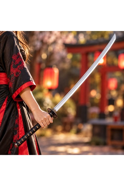 OEM Sabie Katana din plastic de 103cm cu teacă, accesoriu pentru costum de Ha...