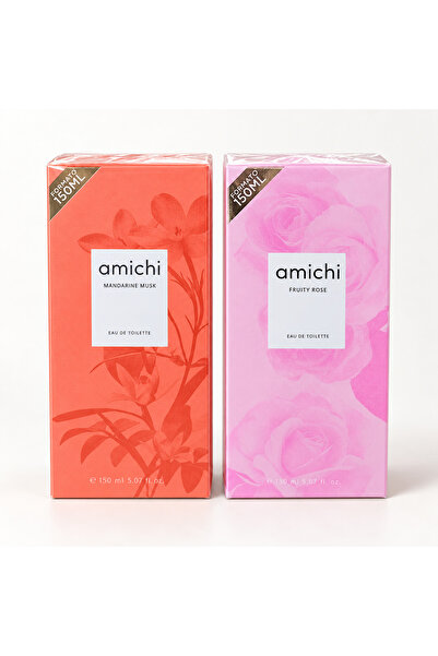 amichi Set of 2 perfumes – Mandarine Musk + Fruity Rose.
