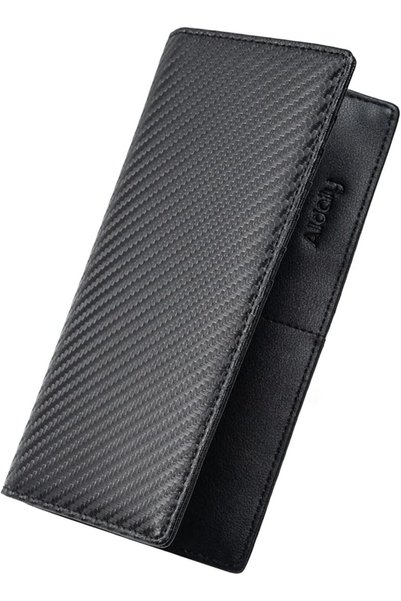 GENERAL Alldaily Bifold Long Slim Wallets for men, Leather RFID Blocking Hold...