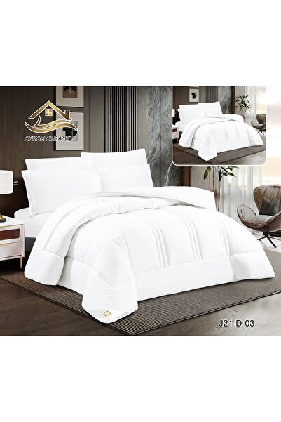 Afkar Albayet Hotel Plain Duvet Single Summer Cool Reversible Fixed Insert-4 ...