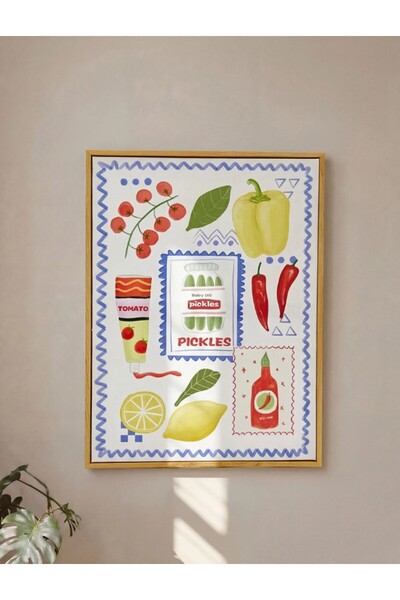 LC Waikiki LCW HOME Karışık Baskılı Ahşap Çerçeve 40x30 Cm