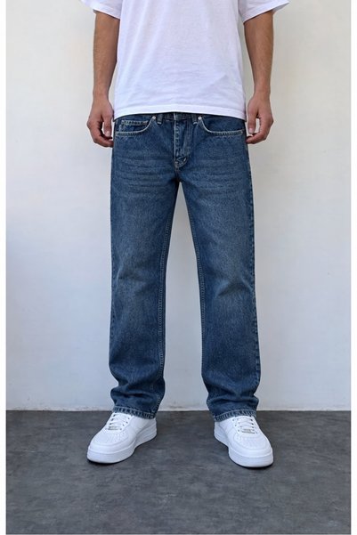 ElitWear Erkek Baggy Fit Rahat Kalıp Kemerli Geniş Kalıp Pantolon