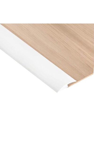 GENERAL 3 Meters White Transition Profile for Floors, PVC Rubber Carpet Edge ...