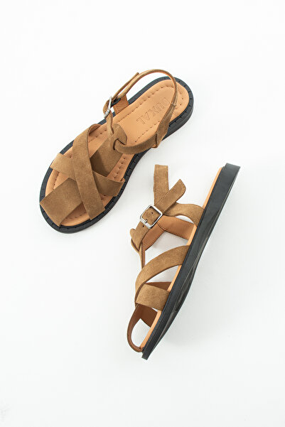 DUXAL SHOES Γυναικεία σανδάλια Sara από γνήσιο δέρμα με χιαστί λουράκια